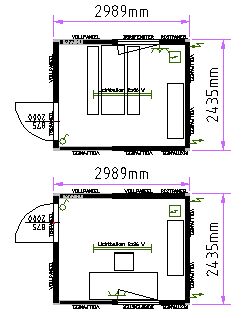 ritning kontorscontainer 10'